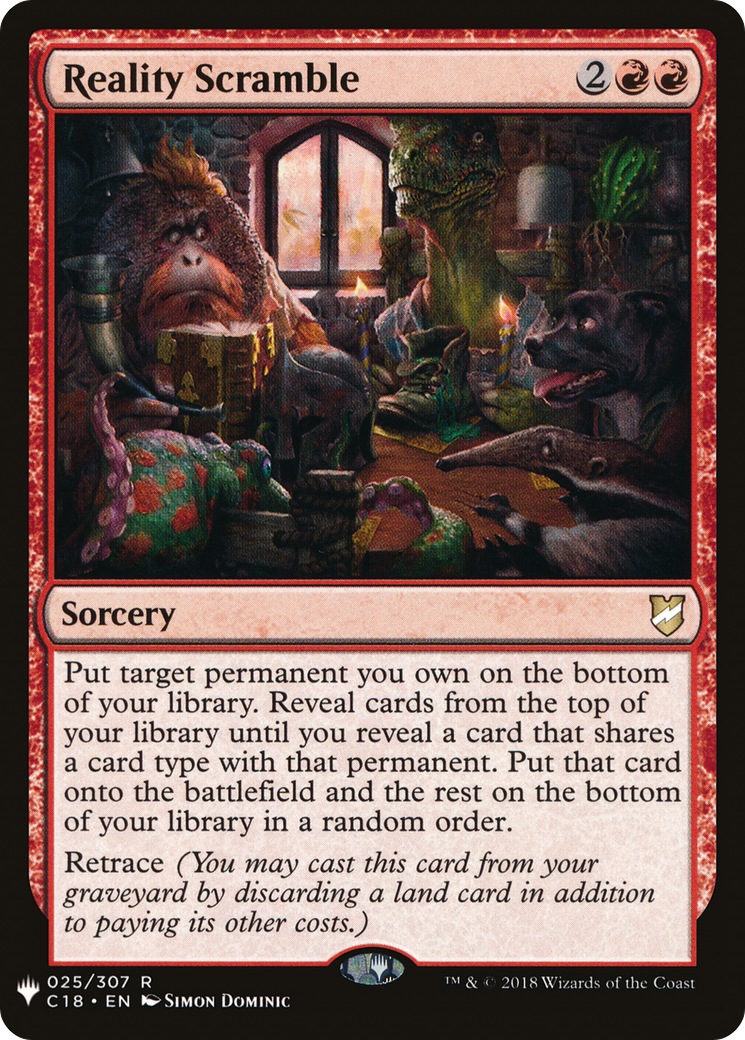 Reality Scramble (C18-25) - The List