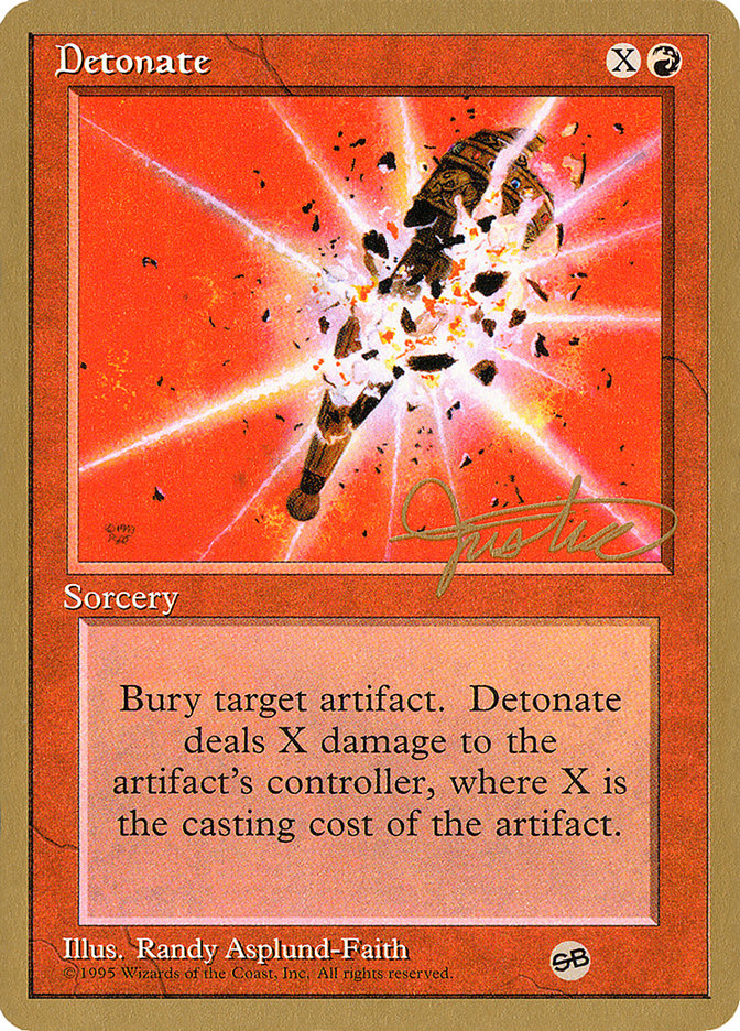 Detonate (Mark Justice) (SB) [Pro Tour Collector Set] | Silver Goblin