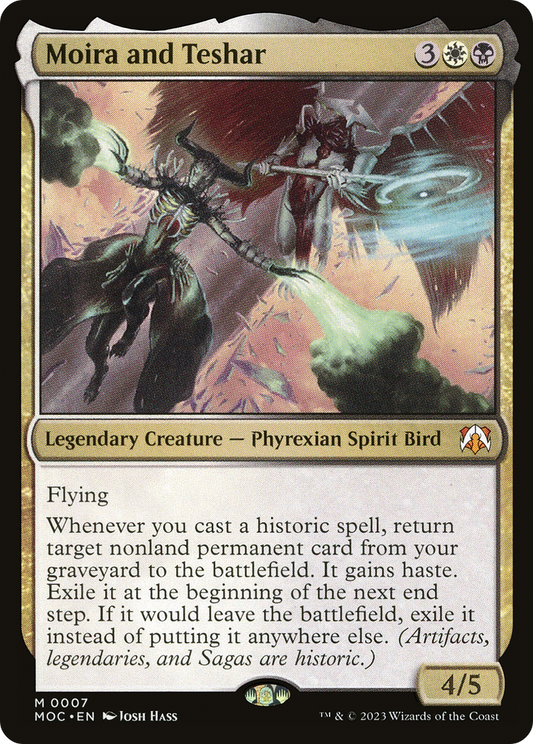 Moira and Teshar [March of the Machine Commander] Foil