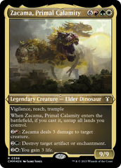 Zacama, Primal Calamity (Foil Etched) [Commander Masters] | Silver Goblin