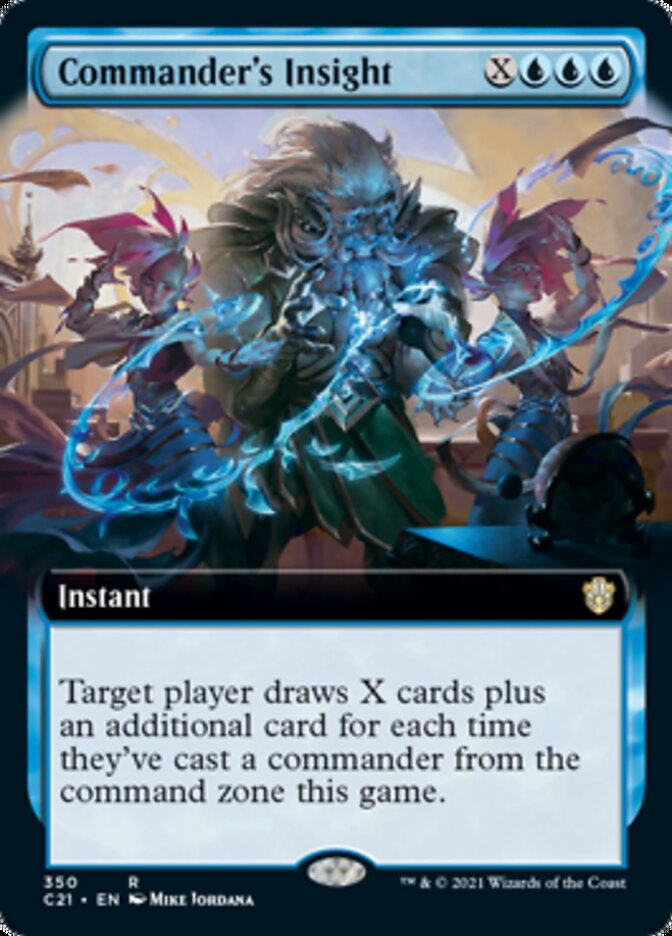 Commander's Insight (Extended Art) [Commander 2021] | Silver Goblin