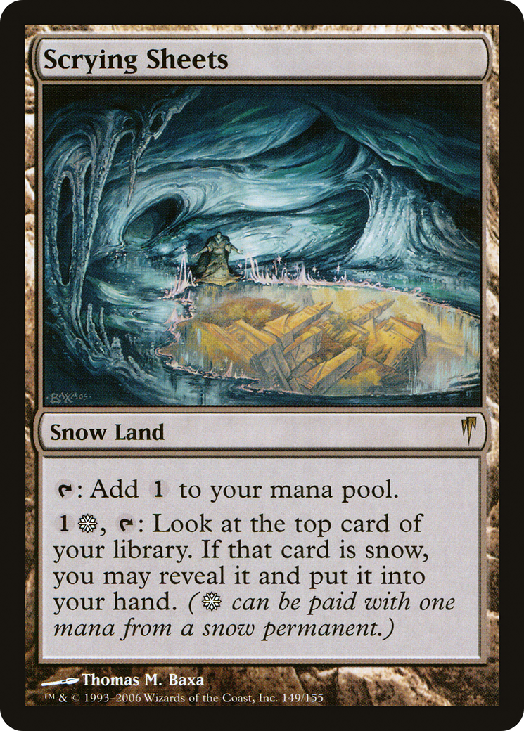 Scrying Sheets (149) Foil - Coldsnap