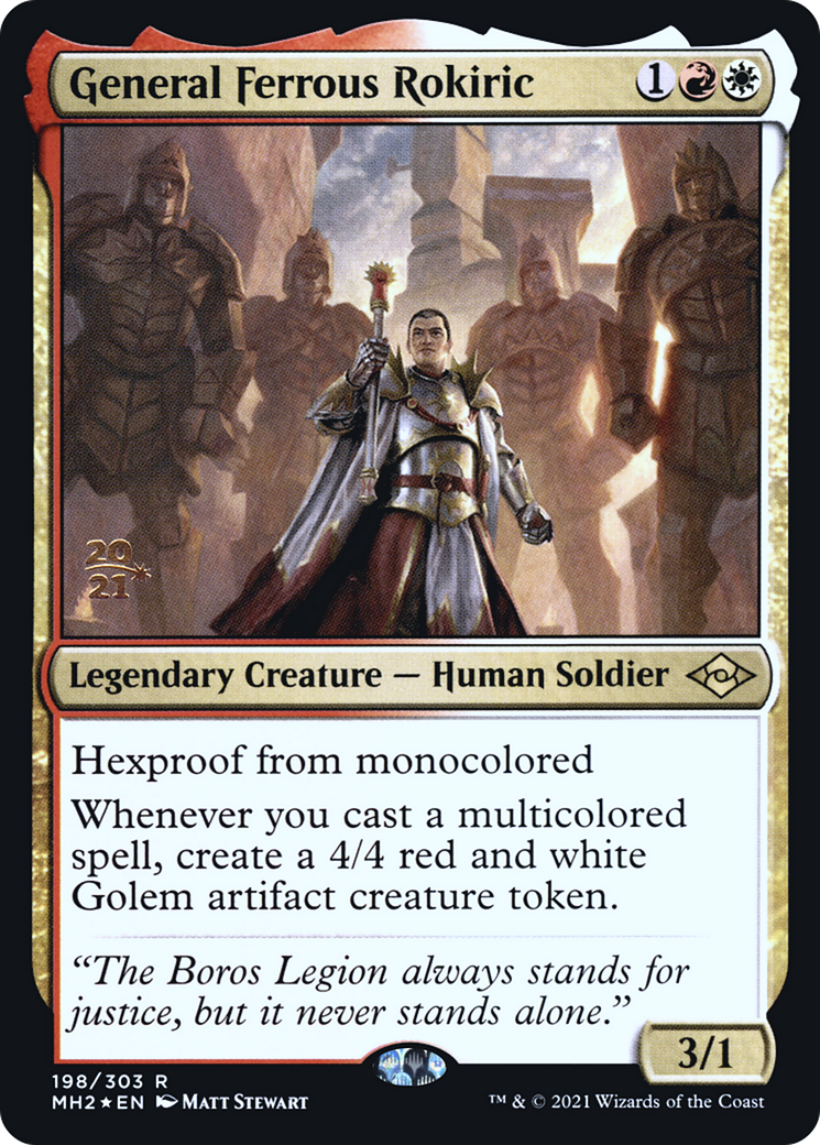 General Ferrous Rokiric [Modern Horizons 2 Prerelease Promos] | Silver Goblin