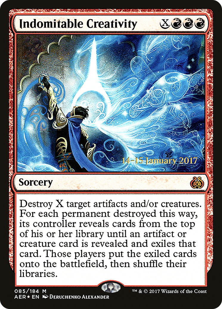 Indomitable Creativity [Aether Revolt Prerelease Promos] | Silver Goblin