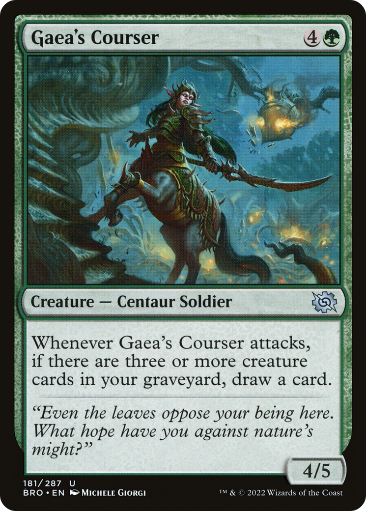 Gaea's Courser [The Brothers' War] Foil