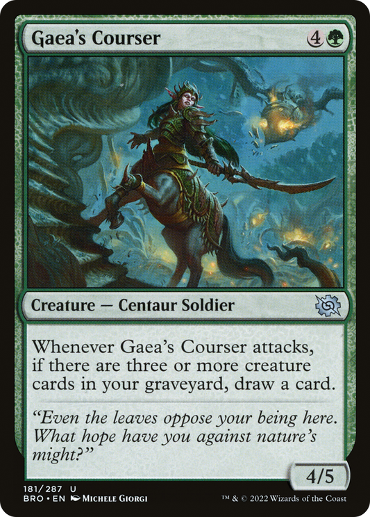 Gaea's Courser [The Brothers' War] Foil