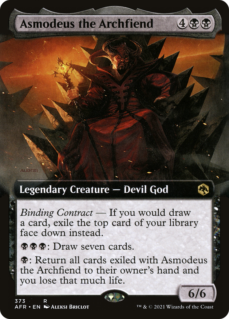 Asmodeus the Archfiend (Extended Art) [Dungeons & Dragons: Adventures in the Forgotten Realms] | Silver Goblin