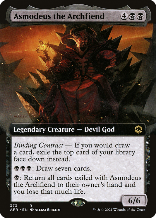 Asmodeus the Archfiend (Extended Art) [Dungeons & Dragons: Adventures in the Forgotten Realms] Foil