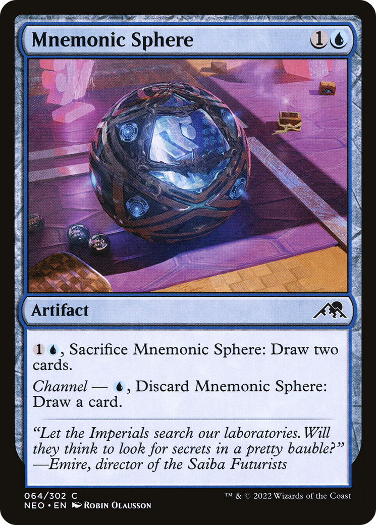 Mnemonic Sphere [Kamigawa: Neon Dynasty] Foil