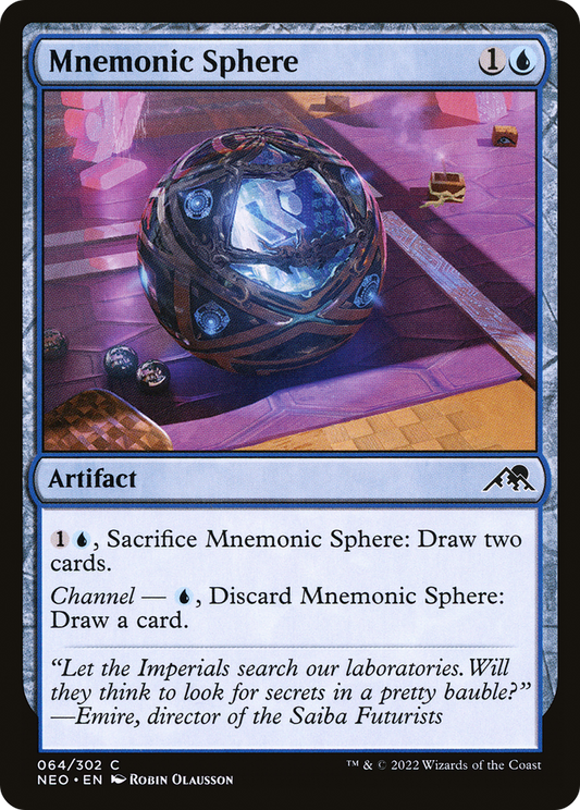 Mnemonic Sphere [Kamigawa: Neon Dynasty] Foil