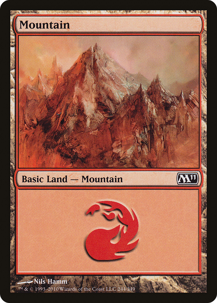 Mountain (244) [Magic 2011] | Silver Goblin