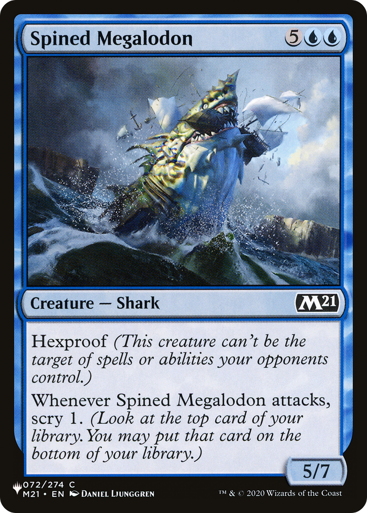 Spined Megalodon [The List Reprints] | Silver Goblin