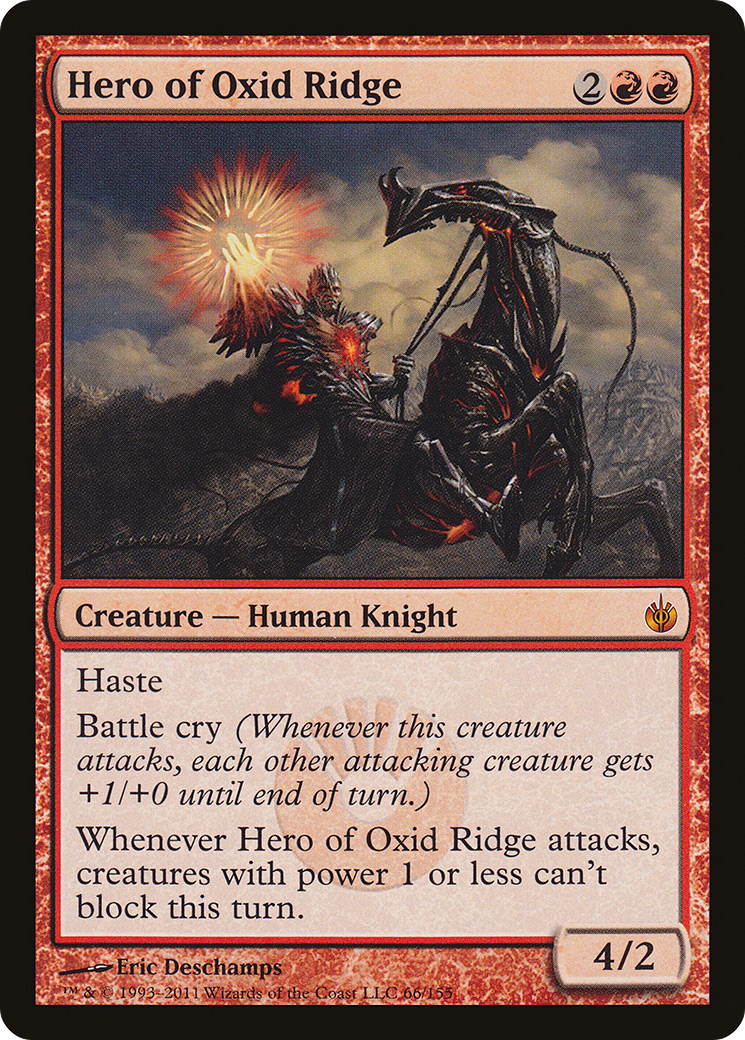 Hero of Oxid Ridge [Mirrodin Besieged] | Silver Goblin