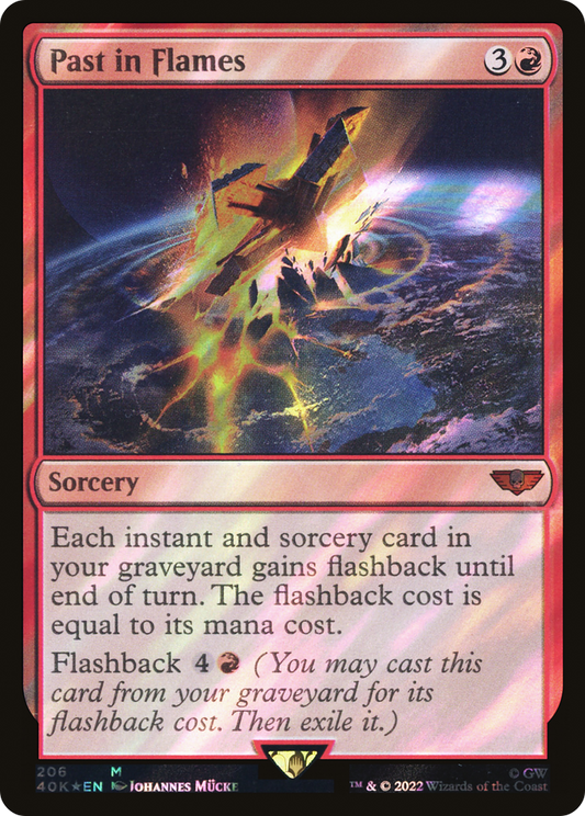 Past in Flames (Surge Foil) [Warhammer 40,000]