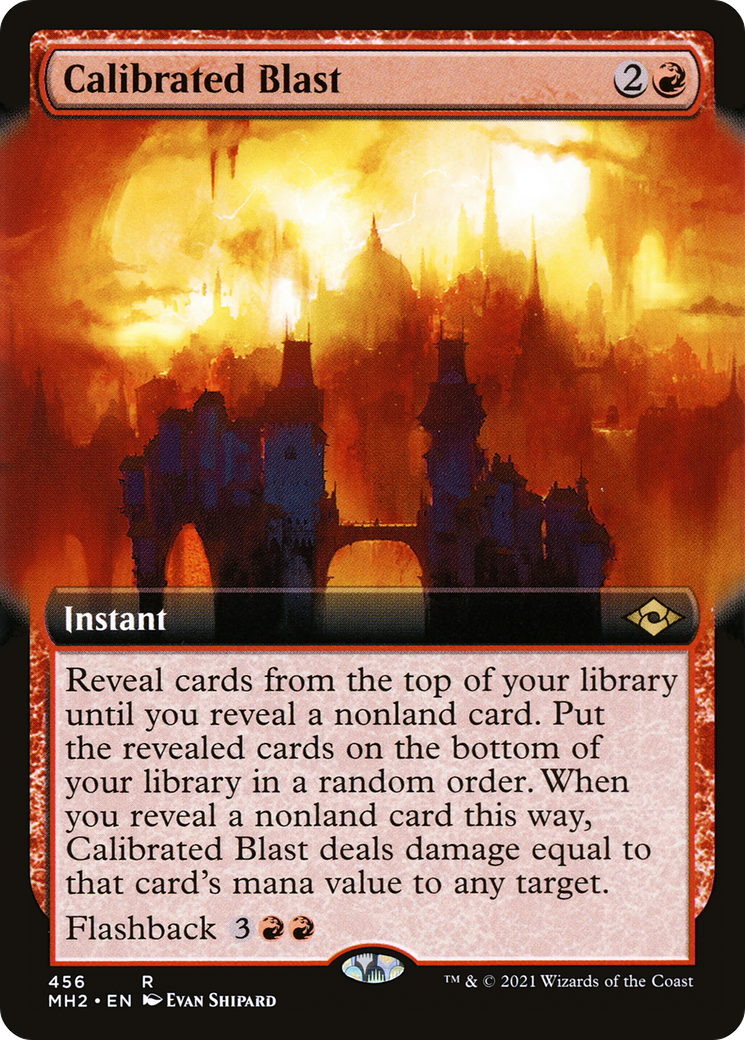 Calibrated Blast (Extended Art) [Modern Horizons 2] Foil