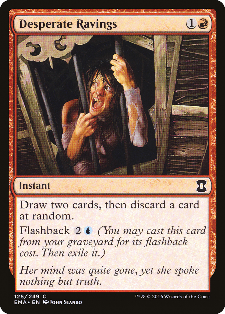 Desperate Ravings (125) Foil - Eternal Masters