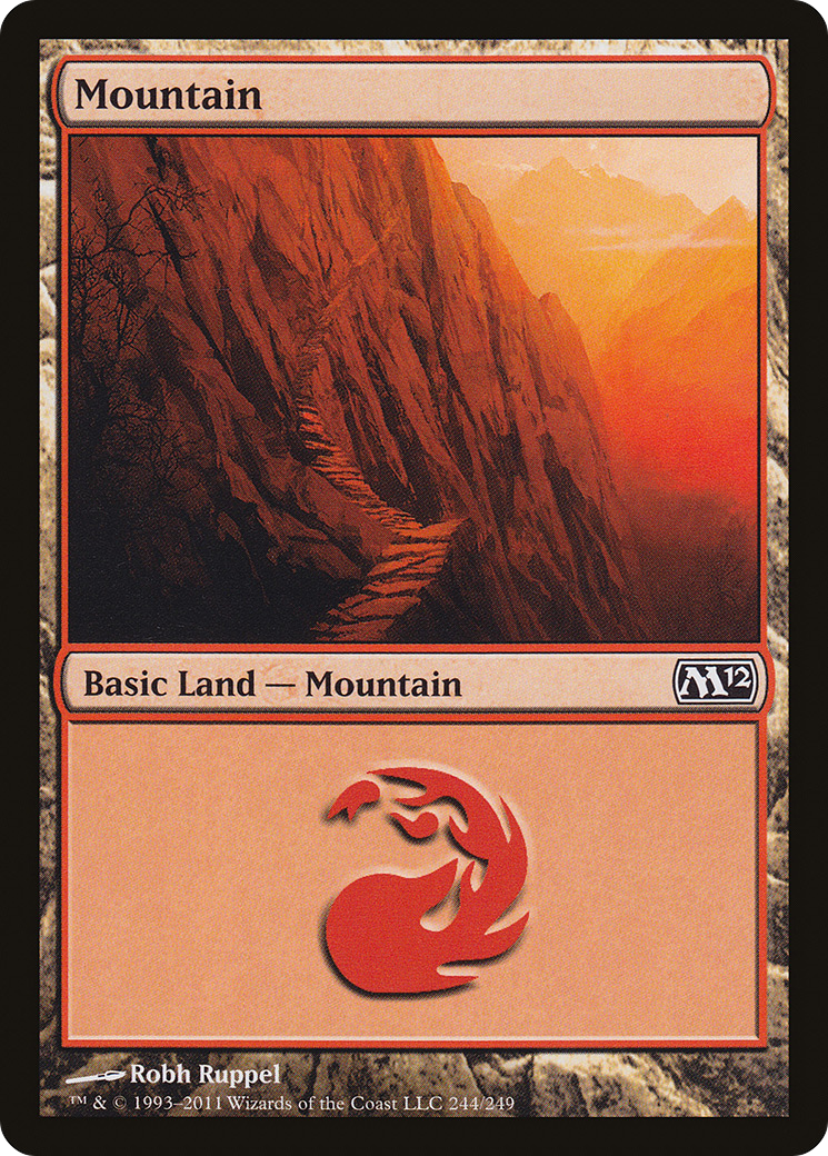 Mountain (244) [Magic 2012] Foil