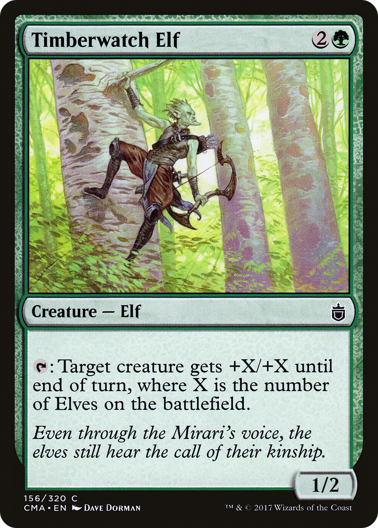 Timberwatch Elf [Commander Anthology] | Silver Goblin