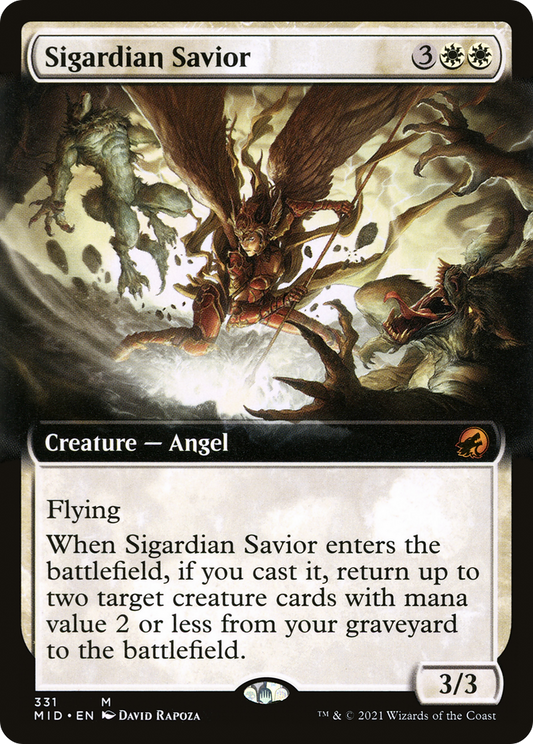 Sigardian Savior (Extended Art) [Innistrad: Midnight Hunt] Foil