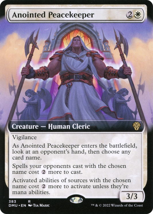 Anointed Peacekeeper (Extended Art) [Dominaria United] Foil