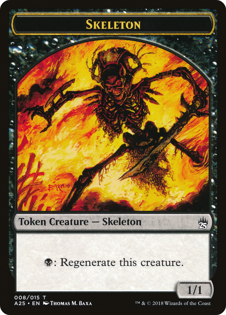 Skeleton Token (008) Foil - Masters 25 Tokens