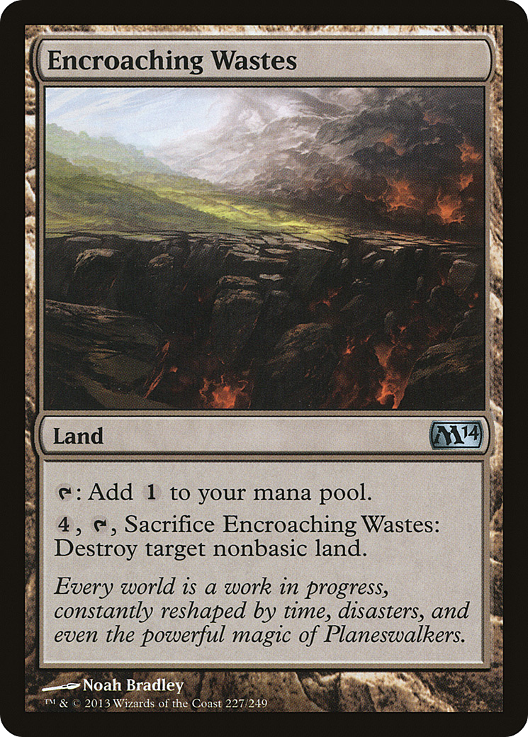 Encroaching Wastes [Magic 2014] Foil