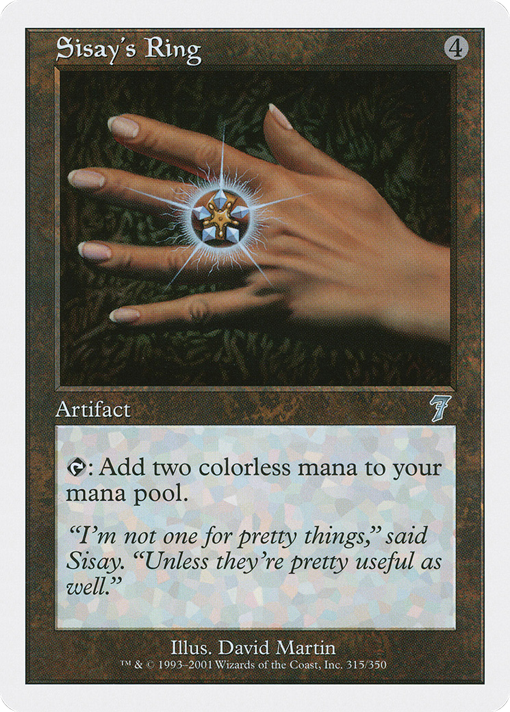 Sisay's Ring (315) Foil - Seventh Edition