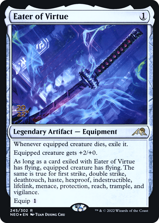 Eater of Virtue [Kamigawa: Neon Dynasty Prerelease Promos]