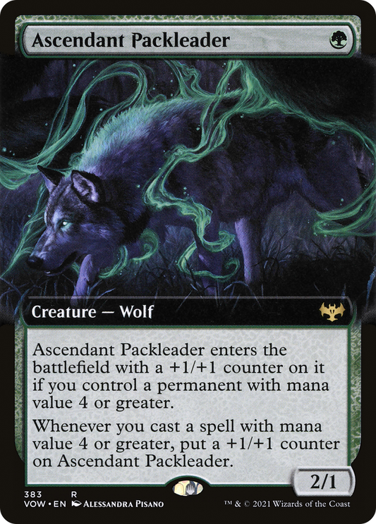 Ascendant Packleader (Extended Art) [Innistrad: Crimson Vow] Foil