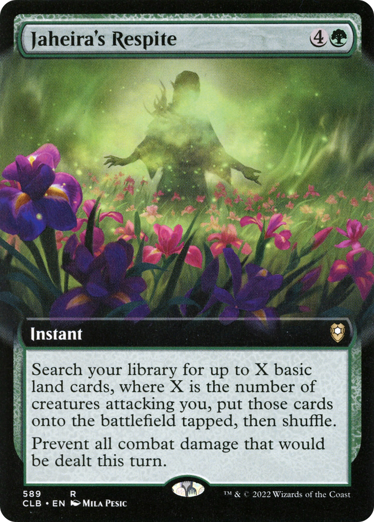 Jaheira's Respite (Extended Art) (589) Foil - Commander Legends: Battle for Baldur's Gate