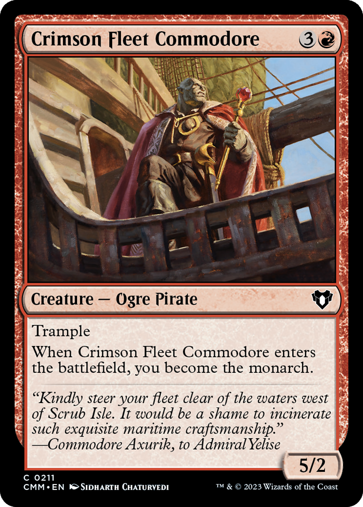 Crimson Fleet Commodore [Commander Masters] | Silver Goblin