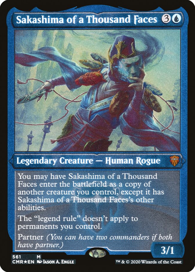 Sakashima of a Thousand Faces (Etched) [Commander Legends] | Silver Goblin