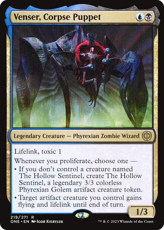 Venser, Corpse Puppet [Phyrexia: All Will Be One] Foil