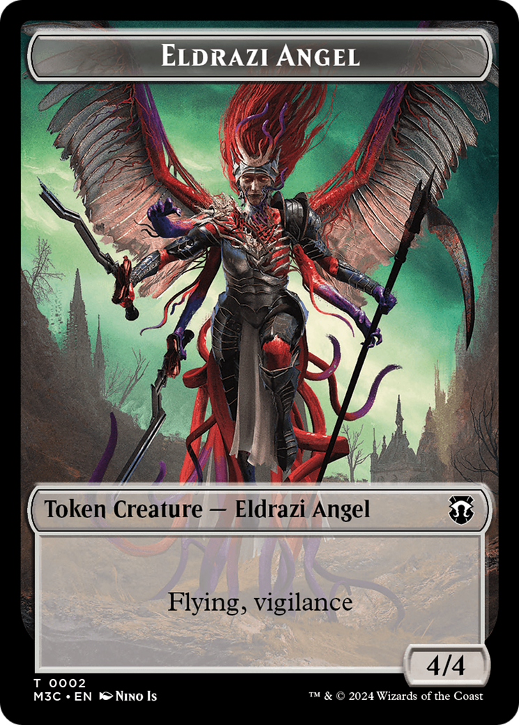 Eldrazi Angel // Copy Double-Sided Token [Modern Horizons 3 Commander Tokens] | Silver Goblin