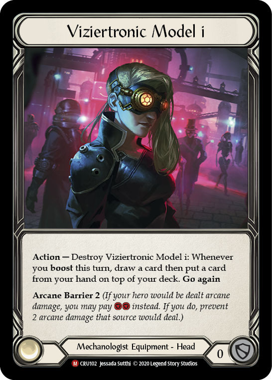 Viziertronic Model i [CRU102] (Crucible of War)  1st Edition Cold Foil | Silver Goblin