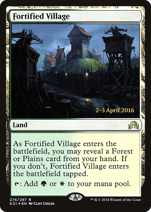 Fortified Village [Shadows over Innistrad Prerelease Promos]