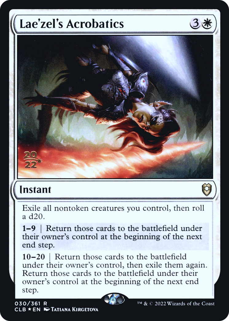 Lae'zel's Acrobatics (30s) Foil - Battle for Baldur's Gate Promos