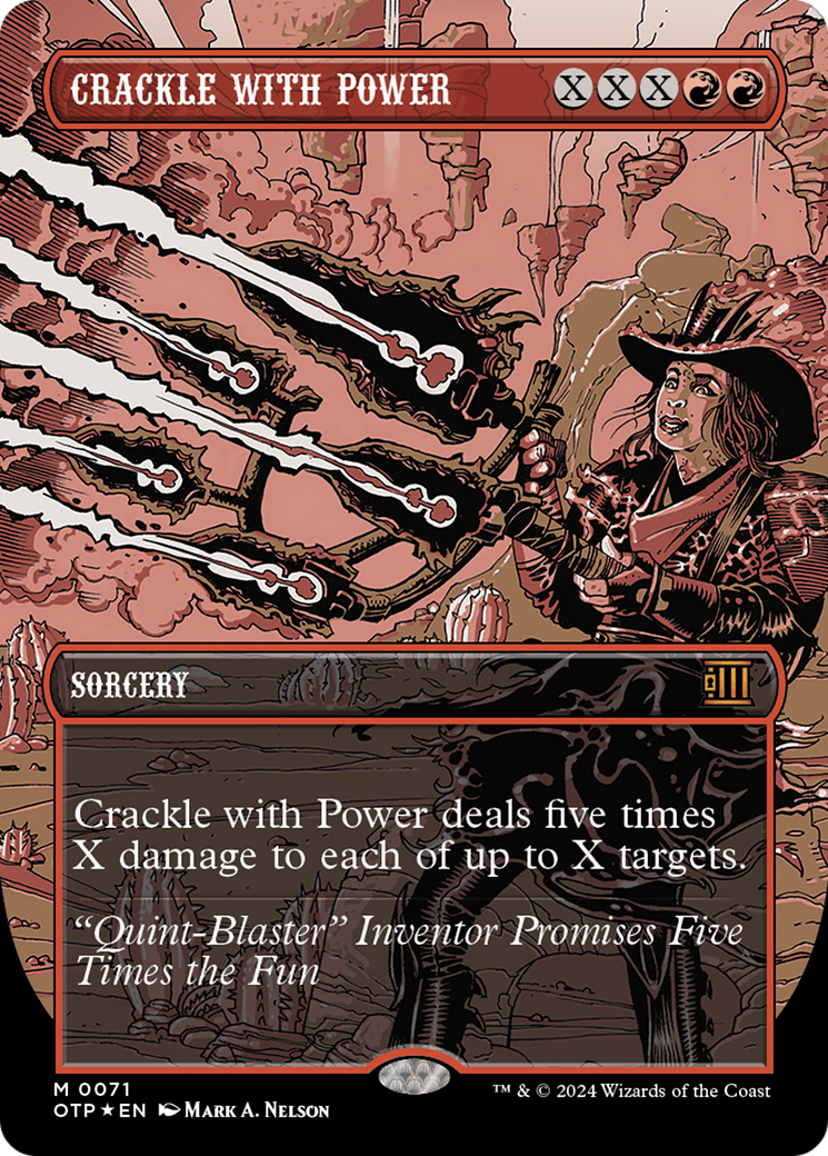 Crackle with Power (Textured Foil) [Outlaws of Thunder Junction: Breaking News] | Silver Goblin