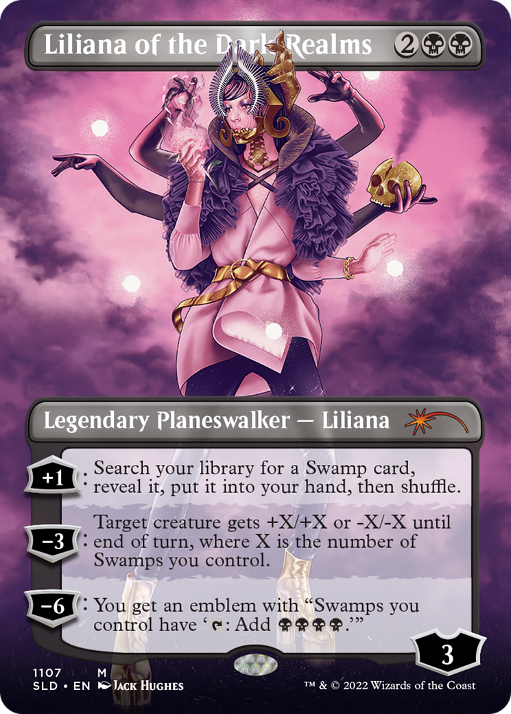 Liliana of the Dark Realms (Borderless) [Secret Lair Drop Series] | Silver Goblin