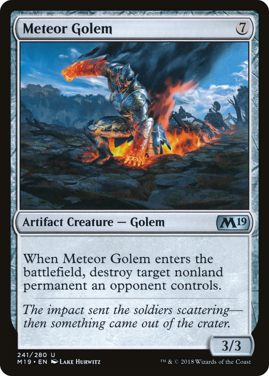 Meteor Golem [Core Set 2019] Foil