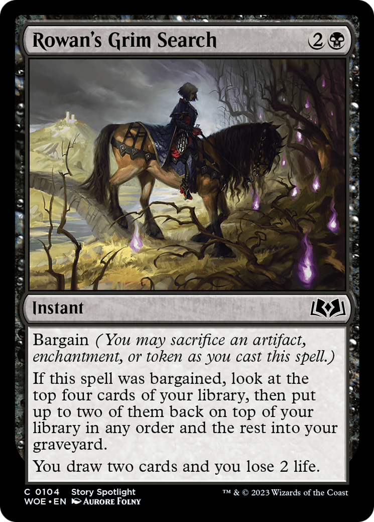 Rowan's Grim Search [Wilds of Eldraine] Foil