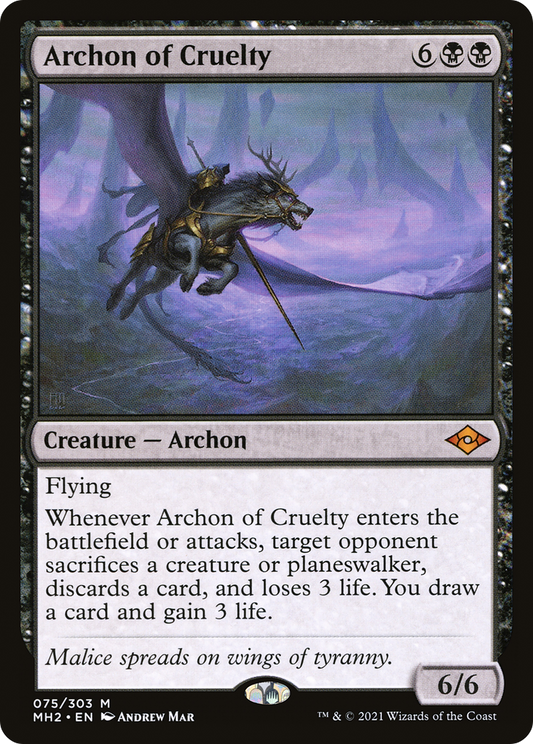 Archon of Cruelty [Modern Horizons 2] Foil