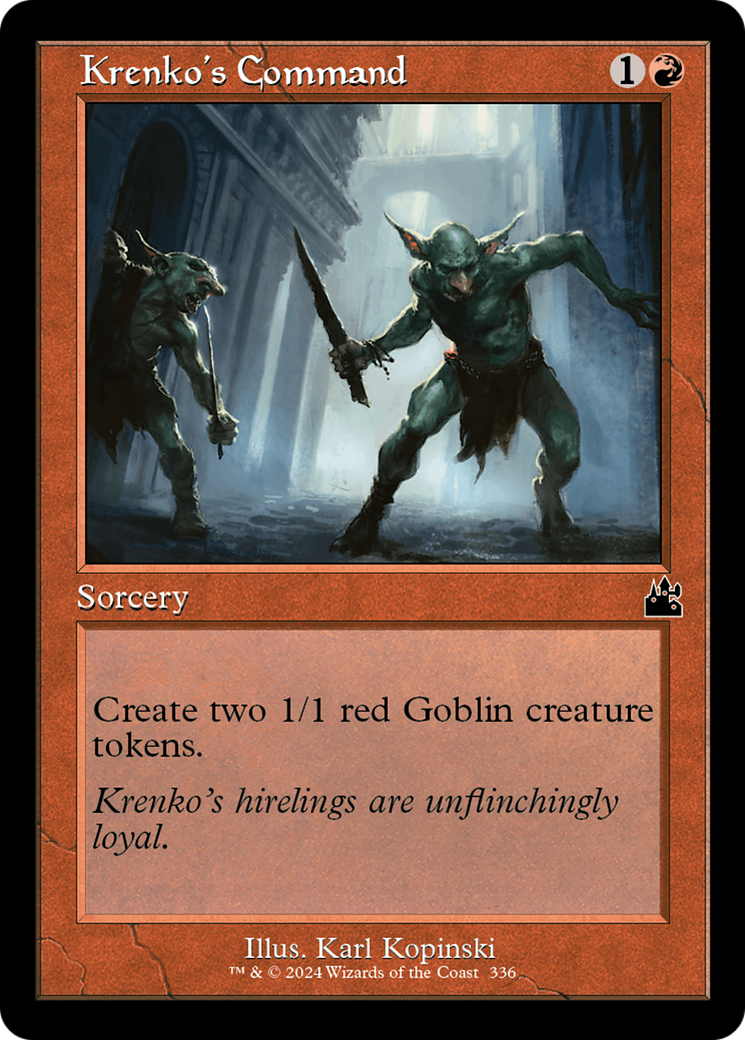 Krenko's Command (Retro Frame) [Ravnica Remastered] | Silver Goblin