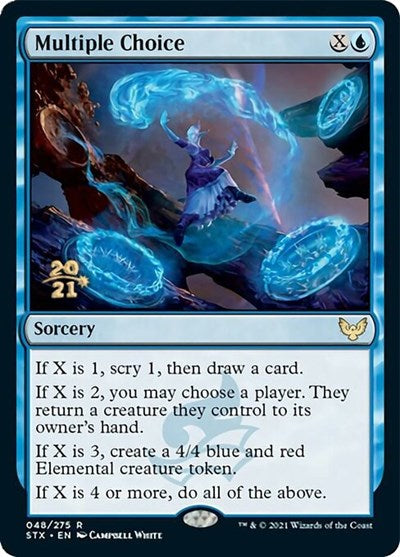 Multiple Choice [Strixhaven: School of Mages Prerelease Promos] | Silver Goblin