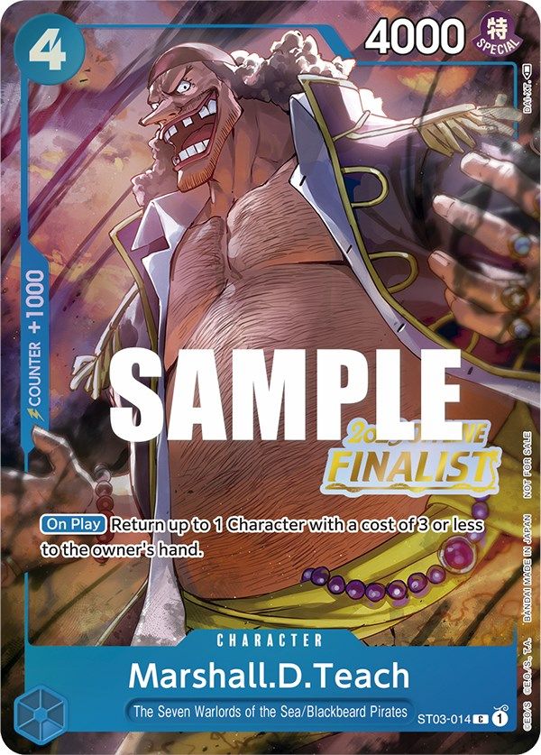 Marshall.D.Teach (Offline Regional 2023) [Finalist] [One Piece Promotion Cards] | Silver Goblin