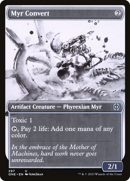 Myr Convert (Showcase Ichor) [Phyrexia: All Will Be One] Foil