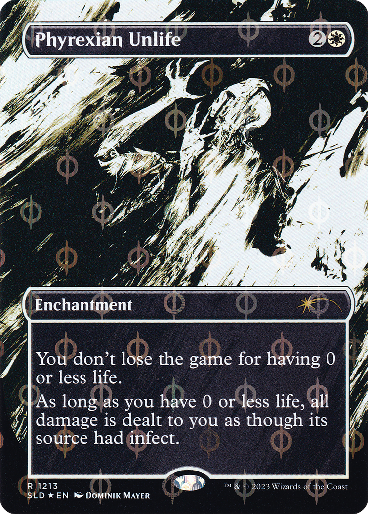 Phyrexian Unlife (Borderless Ichor Step-and-Compleat Foil) [Secret Lair Drop Series]