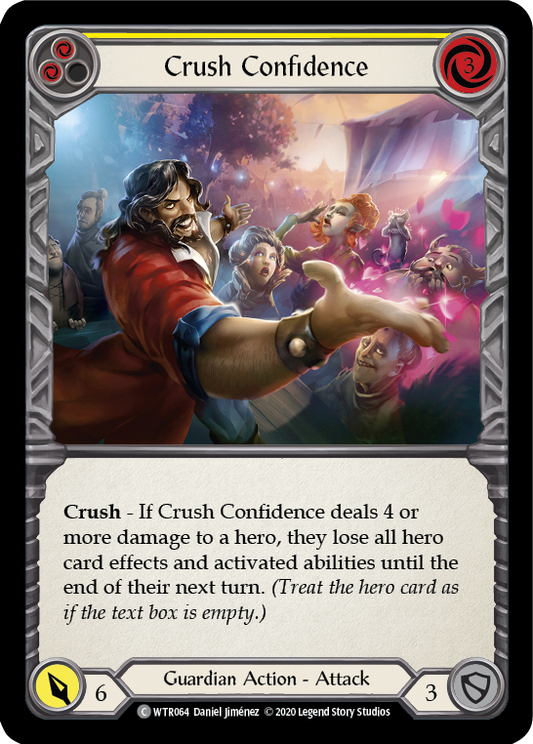 Crush Confidence (Yellow) Unlimited Edition Rainbow Foil (WTR064) - Welcome to Rathe