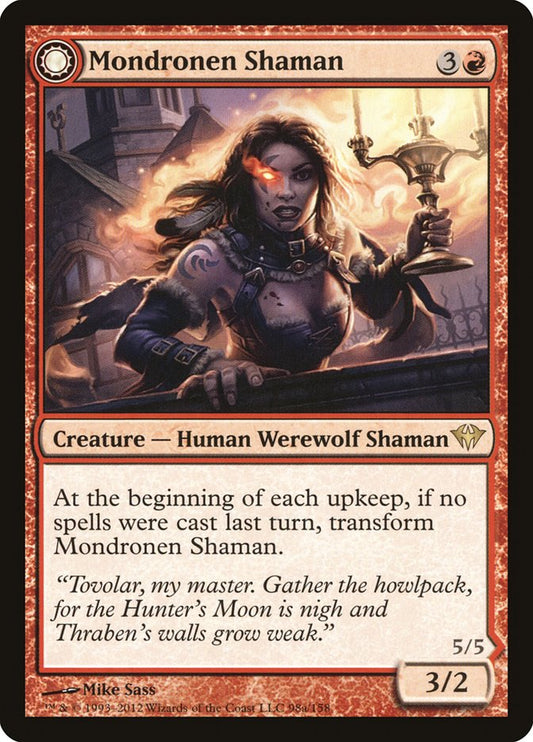 Mondronen Shaman // Tovolar's Magehunter [Dark Ascension] Foil
