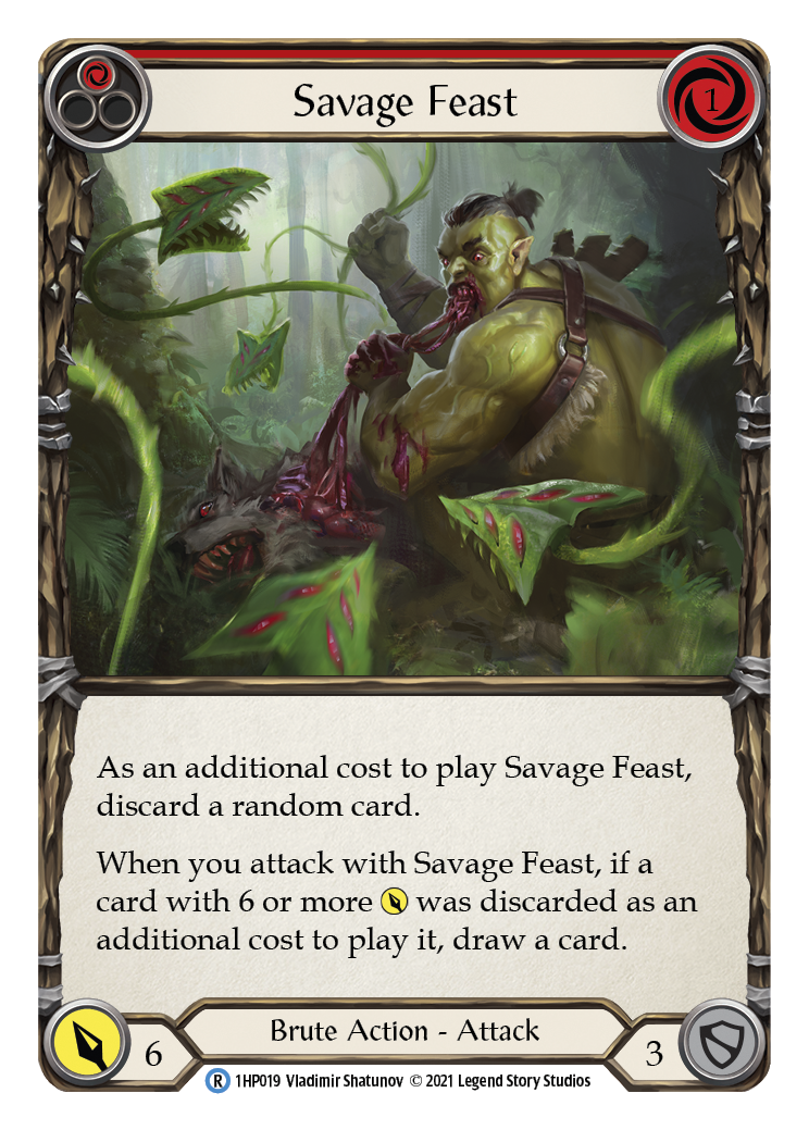 Savage Feast (Red) [1HP019] (History Pack 1) | Silver Goblin